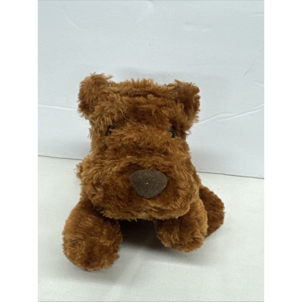Russ Berrie Whispie Puppy Dog Plush Brown Stuffed Animal Beans Floppy 5" Mini